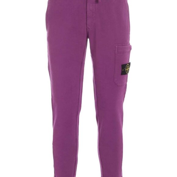 STONE ISLAND Mens 3XL XXXL Logo Patch Sweatpants in Magenta New/Defect $285US - Picture 1 of 12
